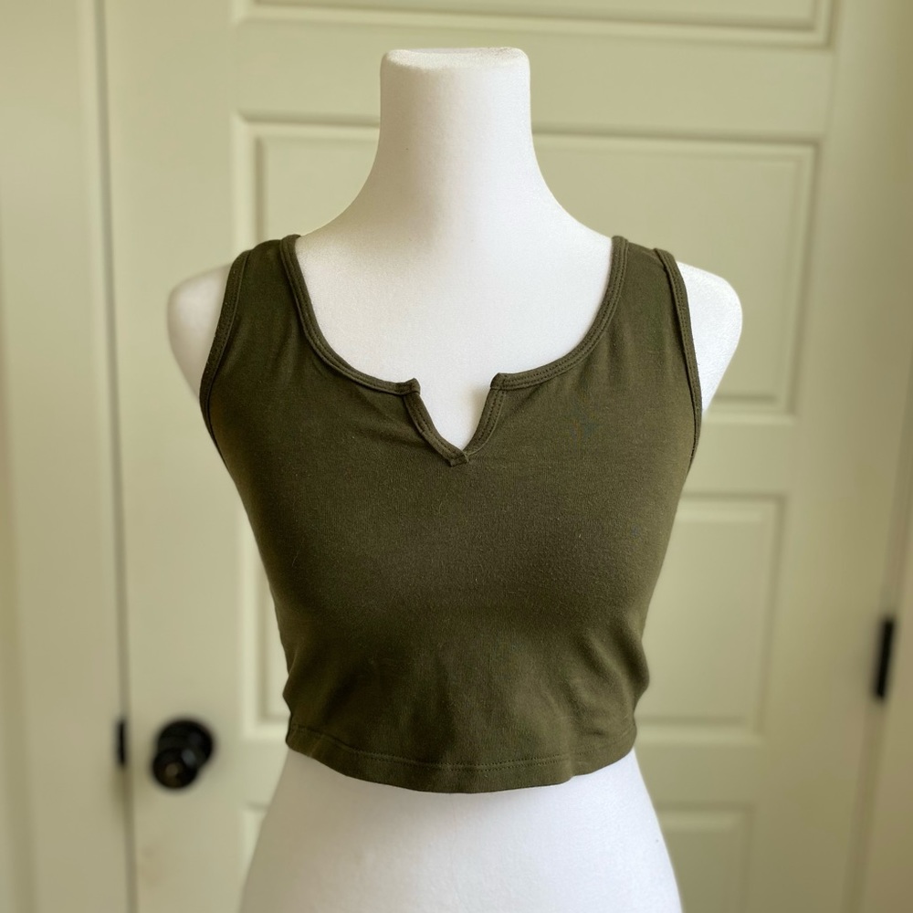 Olive Green Notch Tank